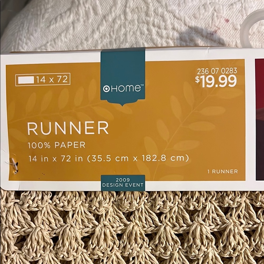 NWT Target Beige Table Runner - Picture 2 of 5
